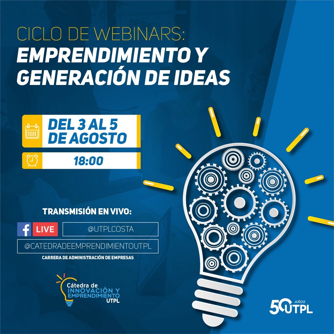 Cátedra de Innovación y Emprendimiento UTPL tweet media