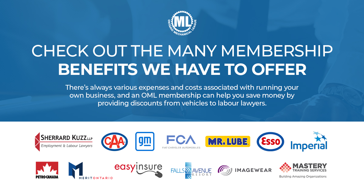 There’s always various expenses and costs associated with running your own business, and an OML membership can help you save money by providing discounts from vehicle management to labour lawyers. Check out the many membership benefits we have to offer: bit.ly/377AcLn