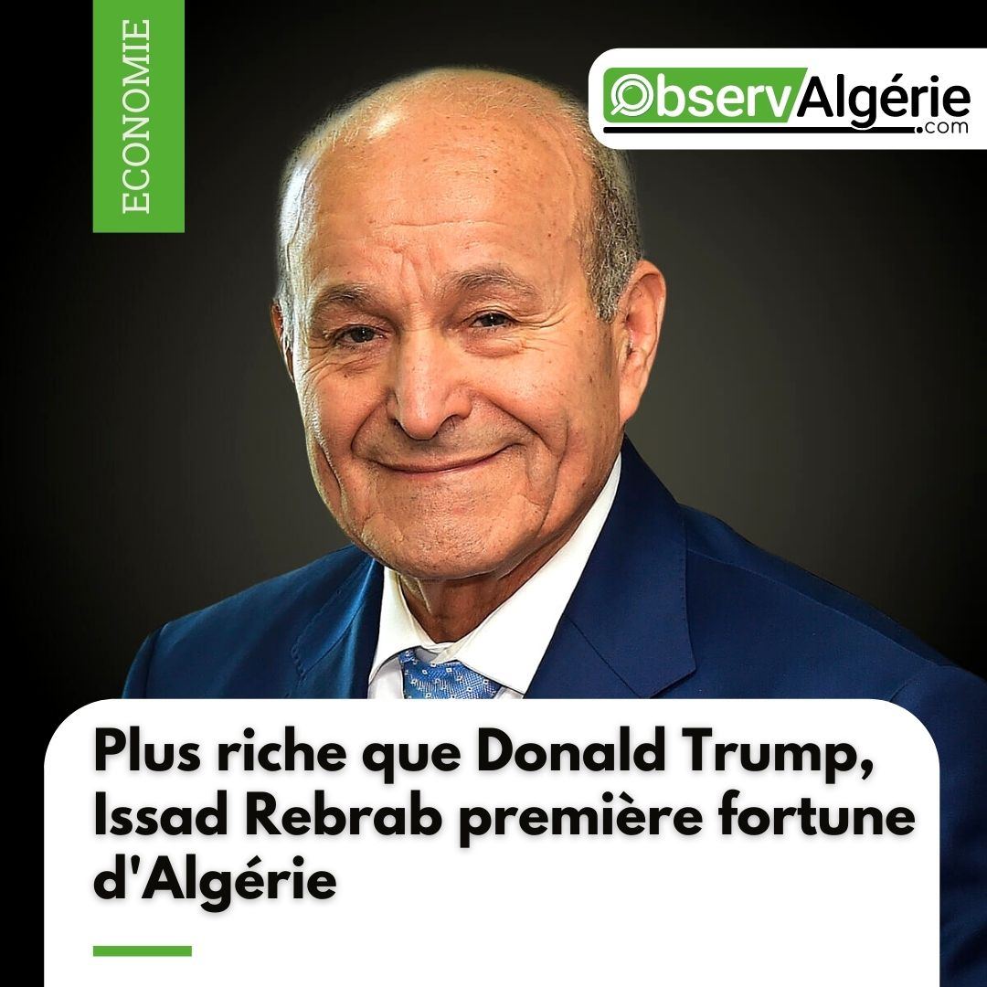 ObservAlgerie's tweet photo. Plus riche que Donald Trump, Issad Rebrab première fortune d'Algérie
Lire l'article 👉 https://t.co/fZOV5hdoSf
#Algérie #IssadRebrab #DonaldTrump #Fortune https://t.co/VxL6E2I0WH