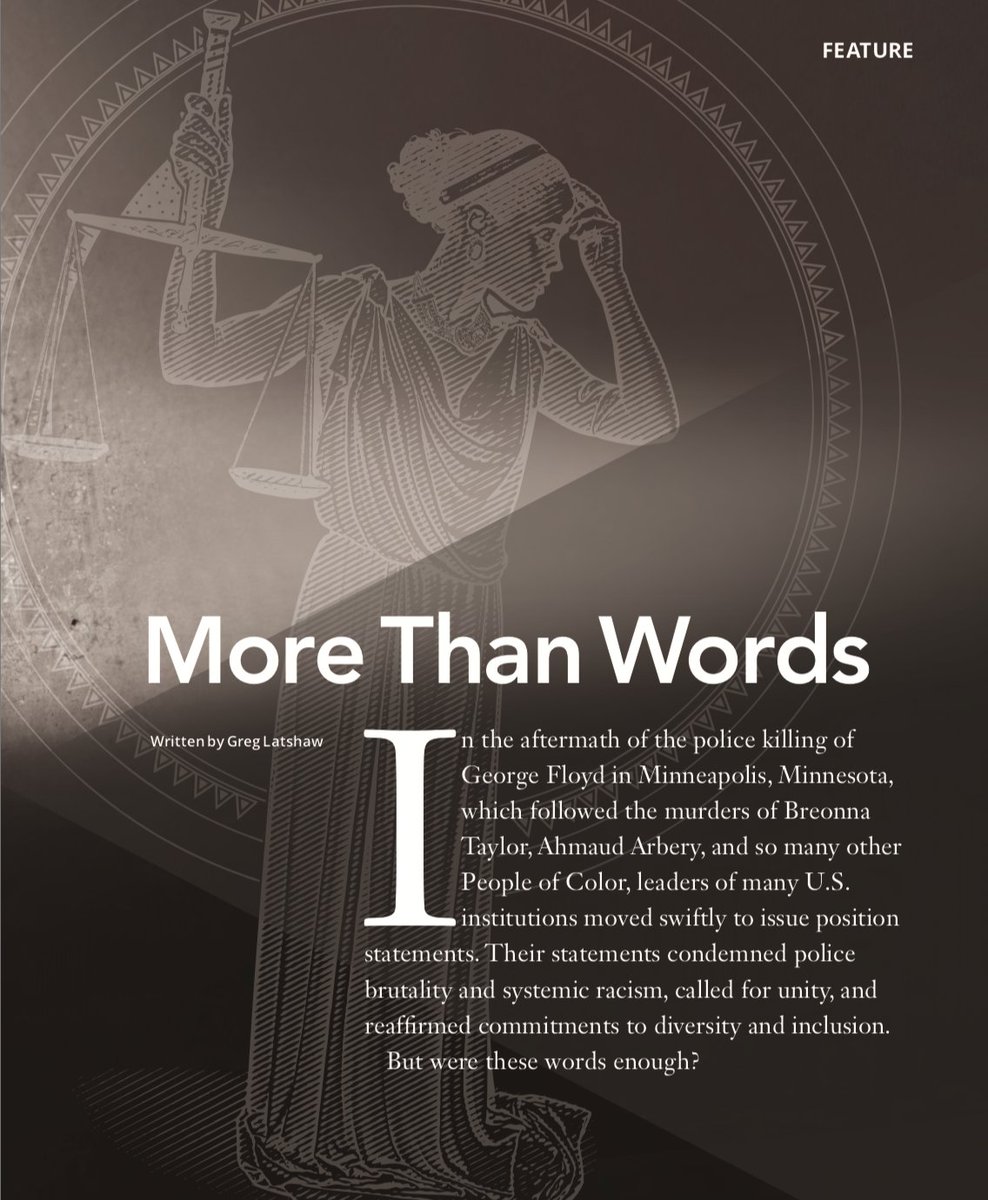 After the murders of George Floyd, Breonna Taylor, & many other People of Color, leaders of US institutions moved swiftly to issue position statements. Were these words enough?➡️See how our #PittEdJusticeCollective put words into action in #PittEdMagazine: bit.ly/3rGMfbT