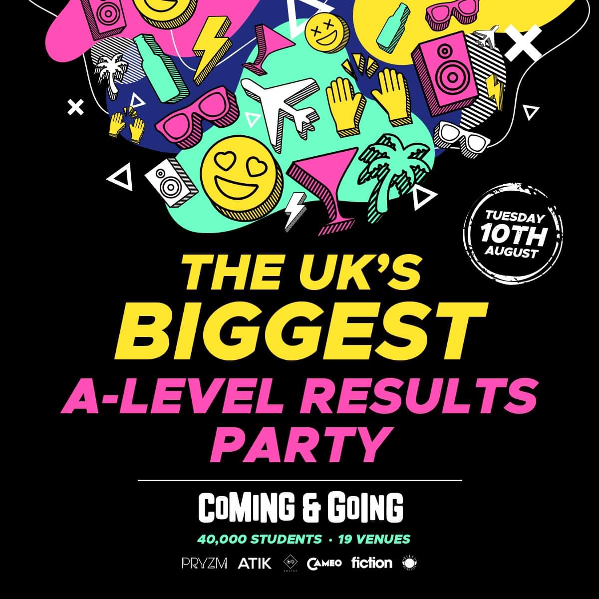 Clubbing is almost back.

A-Level students get your first clubbing experience with us. No matter what your grades are join us Tuesday, dance and sing with us.

Get your tickets now
fixr.co/event/650093387

#ALevelResultsDay #swansea #partytime