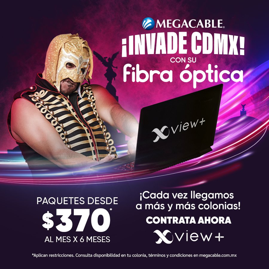 Megacable on Twitter: "¡Invadimos CDMX! La red de fibra óptica de
