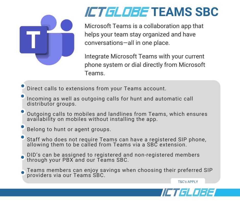 ictglobe's tweet photo. Call from Teams!
Integrate MS Teams with you current phone system or dial cellphones and landlines directly from MS Teams. 

Contact us on 012 880 0003 or email us at info@ictglobe.com https://t.co/0uzoUwlyyb