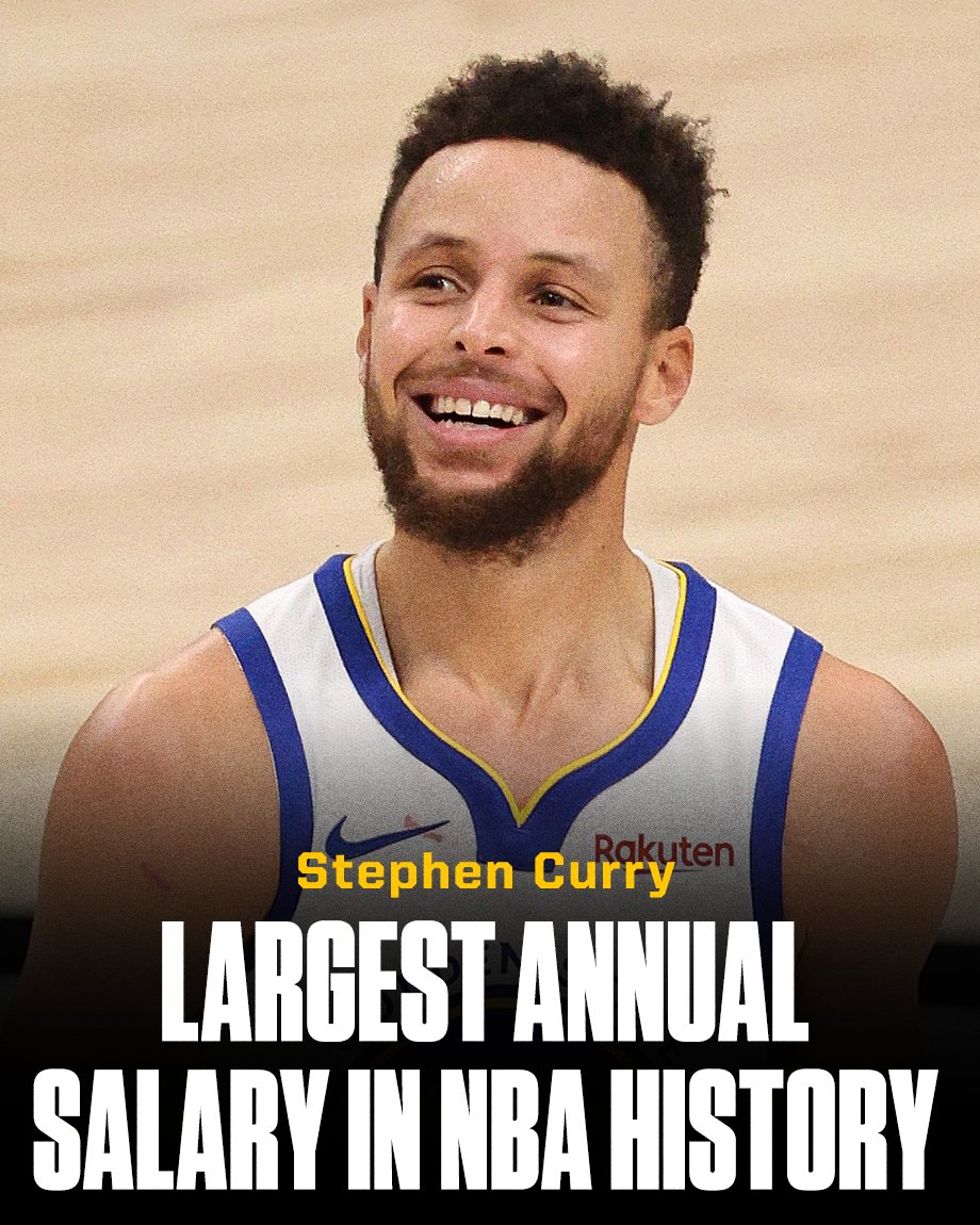 Breaking: Steph Curry has agreed on a four-year, $215M contract extension with the Golden State Warriors, his agent tells <a href="/wojespn/">Adrian Wojnarowski</a> 💰