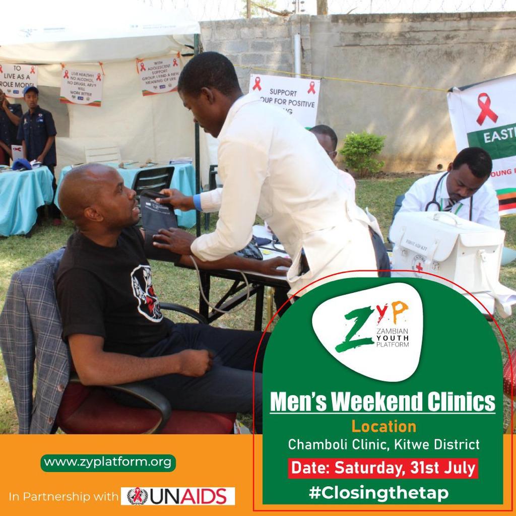 In line with Global Aids Strategy 2021-2026 /Zambia HIV/Aids Framework to rich Men / Boys  <a href="/UnaidsZ/">UNAIDS Zambia</a> and  Zambia youth Plateform are leading Weekend clinics to deliver HIV/SRH services <a href="/Winnie_Byanyima/">Winnie Byanyima</a> <a href="/ShannonHader/">Shannon Hader</a> <a href="/UNAIDS_ESA/">UNAIDS Eastern & Southern Africa</a> <a href="/UNZambia/">UN Zambia</a> <a href="/martineau_tim/">tim martineau</a>