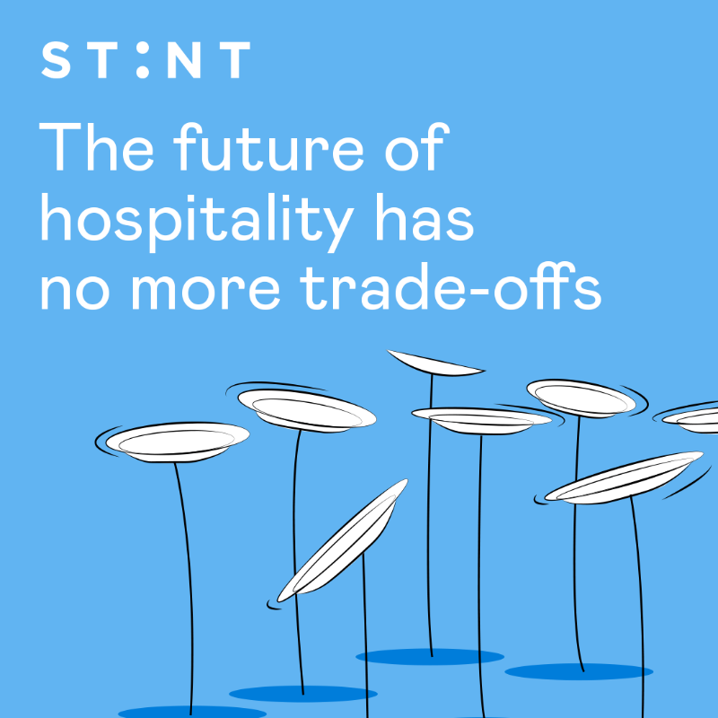 StintUK's tweet photo. The way the hospitality industry is currently run is outdated. It’s time to take a step into the future.