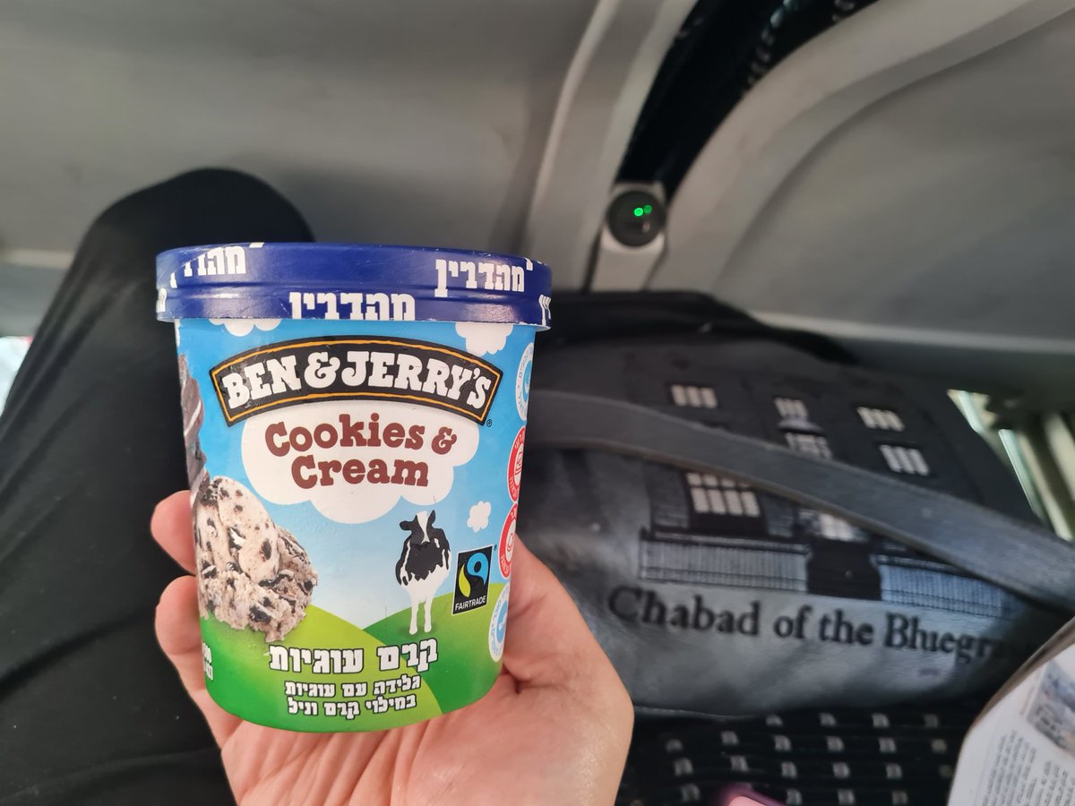 BluegrassRabbi's tweet photo. While in Israel I had to support the Israeli distributor of Ben and Jerry's, for their bravery and fortitude in standing up to their parent companys hate and garbage.
It was ok, but believe me, Jews will be ok without it.
#Mehadrin #TrueBrainFreeze https://t.co/4DJRZKAubH