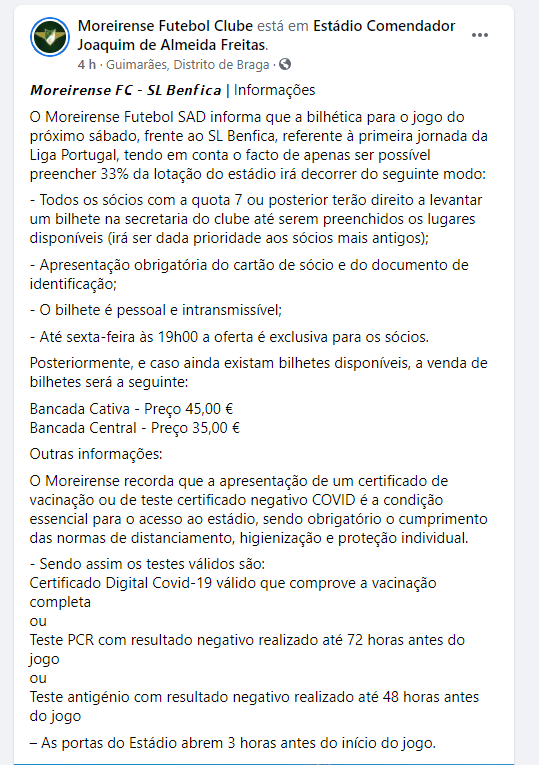 olhaoquete2igo's tweet photo. 35€ e 45€. Este ano temos Champions em Moreira de Cónegos. https://t.co/5c5ctv1iEK