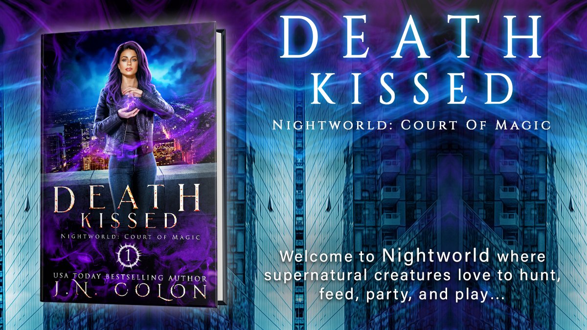 JNColon's tweet photo. Power filled my body to the brim, and my lids closed as it consumed me, bringing with it the very reason I ran away… My dark gift. Start the new #UrbanFantasy series. DEATH KISSED is Free in #KindleUnlimited https://t.co/rl58Vrsgmd https://t.co/dyG5lsoV2C