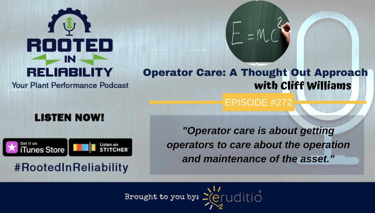 Iso55ooo's tweet photo. Where should we use operator care and autonomous maintenance? Learn more in this episode with Cliff Williams. https://t.co/NI4dvwi1Kh https://t.co/g8QzX8O0Nj