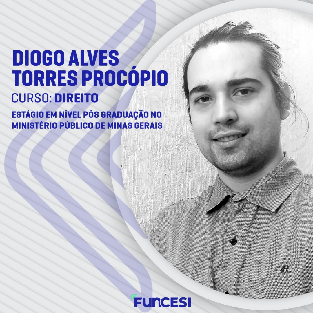 unifuncesi's tweet photo. Nosso aluno Diogo do #direito foi aprovado em dos estágios mais renomados de Minas Gerais! A #funcesi deseja todo sucesso nessa nova jornada👏 https://t.co/USiILoIfEa