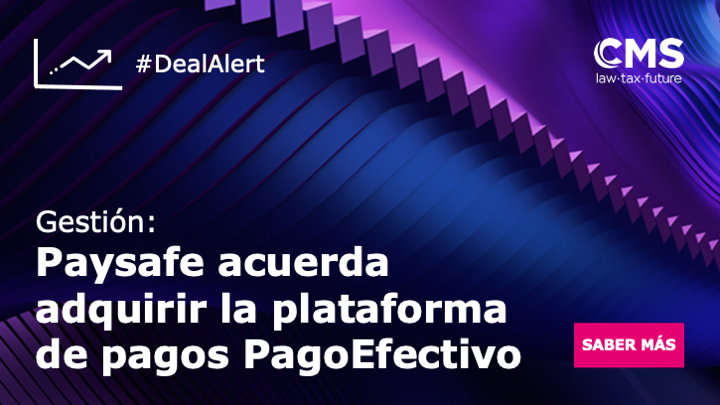 CMS_Law_Peru's tweet photo. #DealAlert | Paysafe, proveedor global de pagos en línea, firmó un acuerdo para adquirir la plataforma peruana PagoEfectivo. CMS Grau asesoró al @elcomercio_peru, subsidiaria de PagoEfectivo, en la venta de la plataforma. 
Conoce más aquí: https://t.co/sTUE8aUip1  #ecommerce https://t.co/K4yJq22mSQ