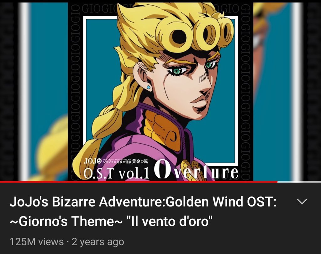 JoJo's Bizarre Adventure: Golden Wind OST - Giorno's Theme『il vento d'oro』  