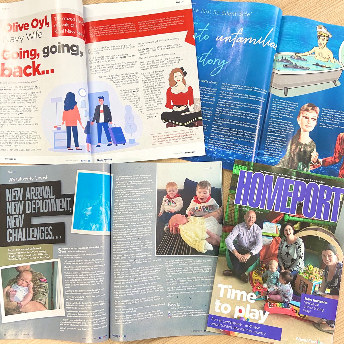Did you know that in every edition of Homeport magazine, our star columnists write about the honest accounts of the unique lifestyle as part of the #RoyalNavy and #RoyalMarines community? 👉 bit.ly/3frzOvX 📝📚
