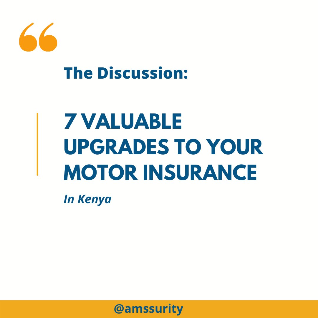 amssurity's tweet image. Do you know what benefits your comprehensive motor insurance in Kenya offers? If not, we’ve got you covered. 
__

KEEP IT HERE at AMSSURITY!

#windscreen #windowglass #entertainmentsystem #excessprotector #politicalviolence #terrorismcover #courtesycar #rescueservices #riots