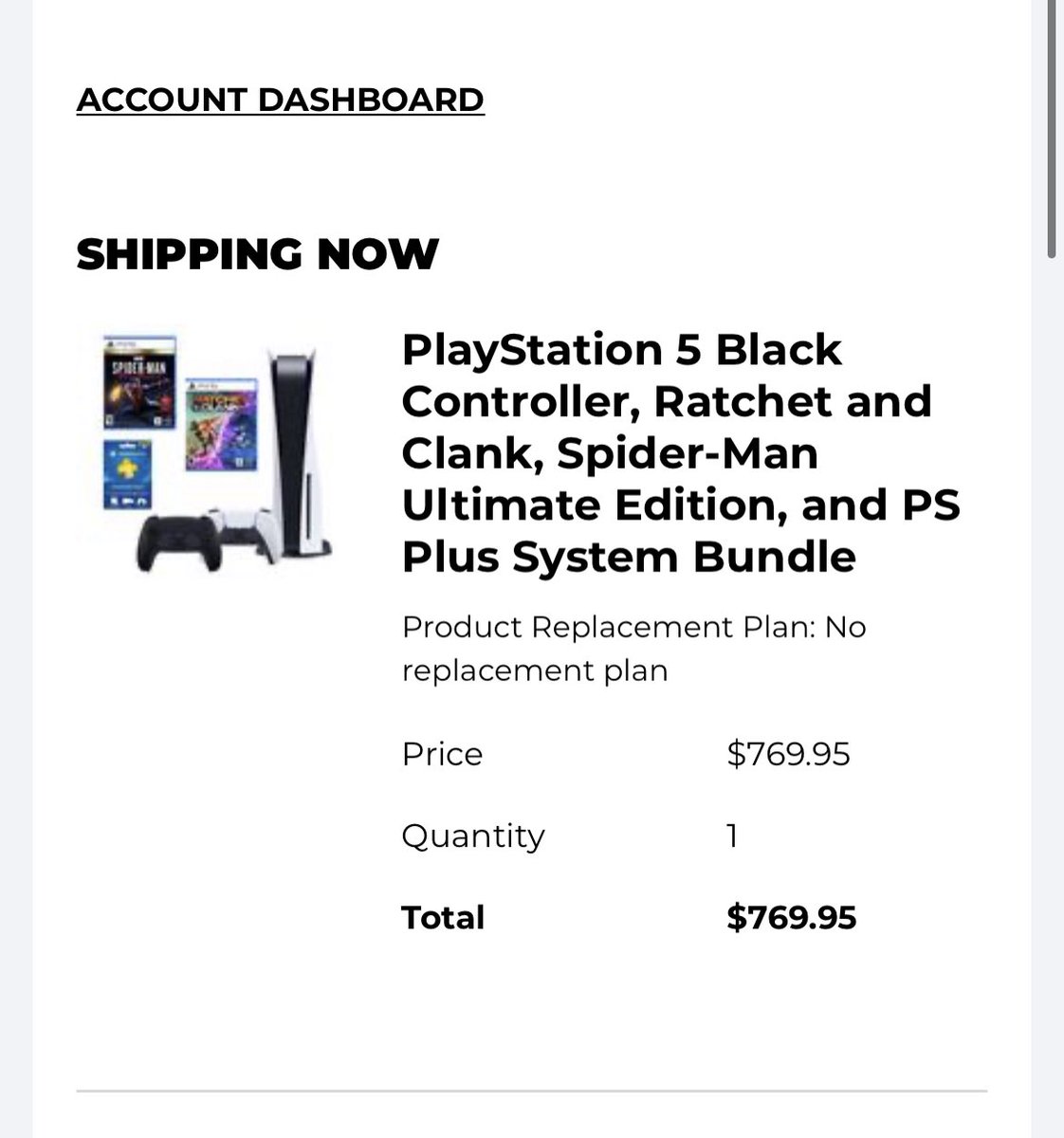 local__nick's tweet photo. @PS5StockAlerts OH SHHHHHH*T! Alright boys we got a PS5 🙏 https://t.co/WjucoeuUEn