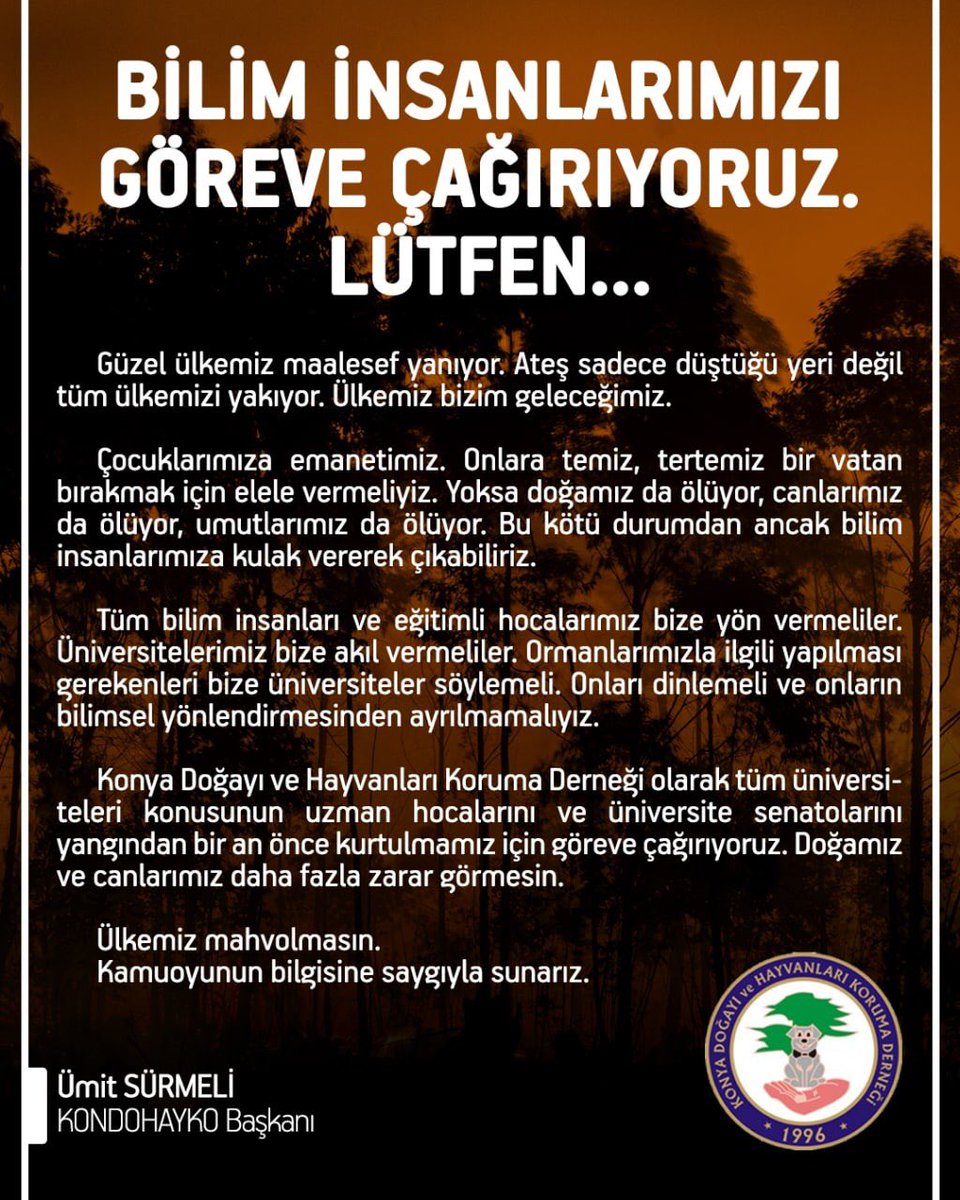 #KONDOHAYKOÇağrısı Yanıyoruz... Kulak verin...
