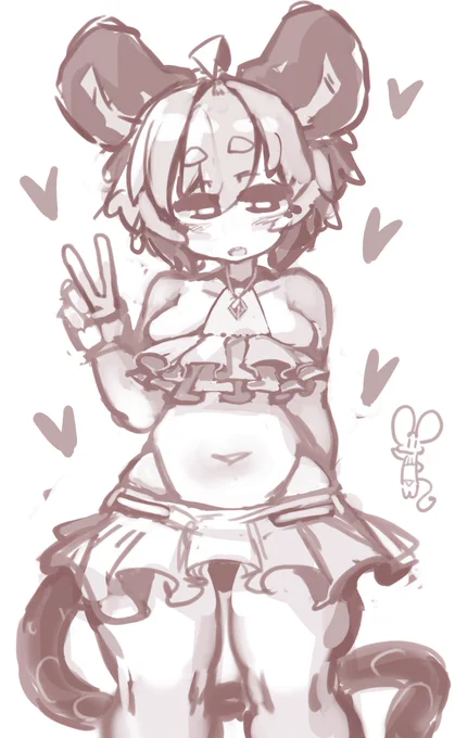 ここ数年でラフ絵段階で気に入った状態に仕上げていくようになってきている傾向です。
全体像が出来上がっているからか、そのままペン入れにいってもモチベが維持できるのが大きいですね…
あと、なるべくラフ絵の雰囲気を崩さないようにしたい所。 