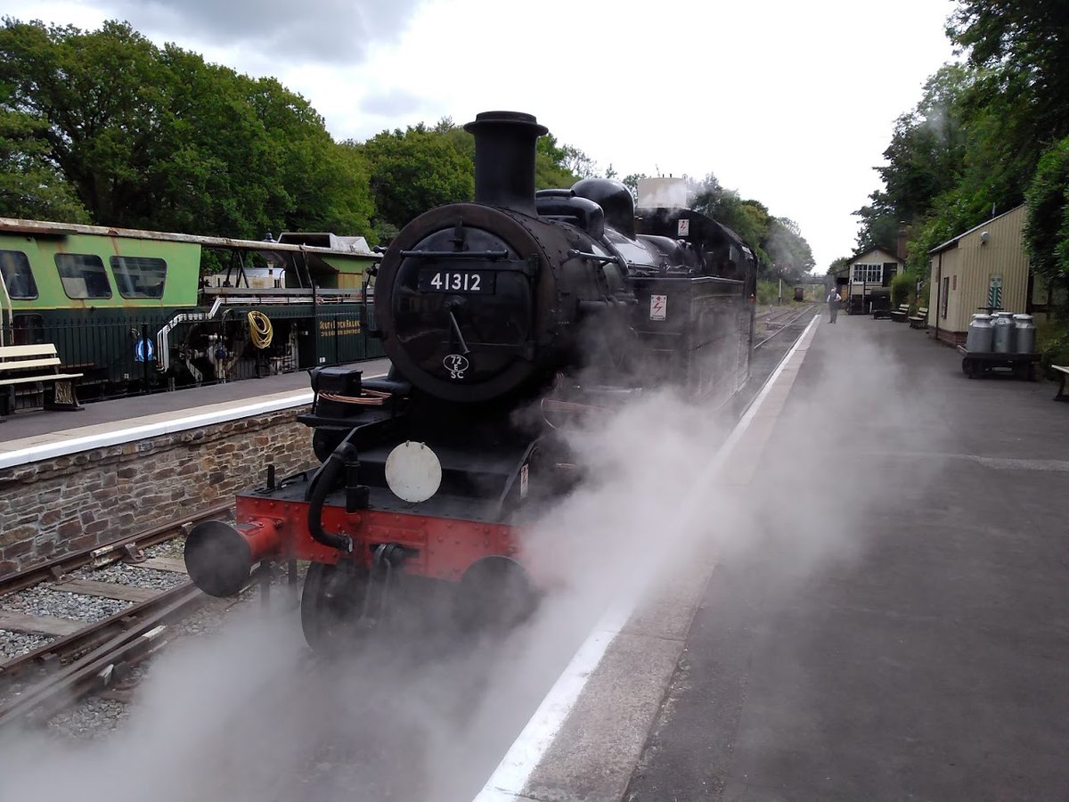 BodminGeneral's tweet photo. 41312 has been out in steam today doing its Fitness to Run Exam, so it will be hauling our trains from tomorrow until Sunday!
You can book your tickets online now!
https://t.co/rp1AbxgdD9
📸 Mat Simpson
#LoveYourRailway #bodminandwenfordrailway #watercressline #Steam #Ivatt https://t.co/gRO6ljawsJ