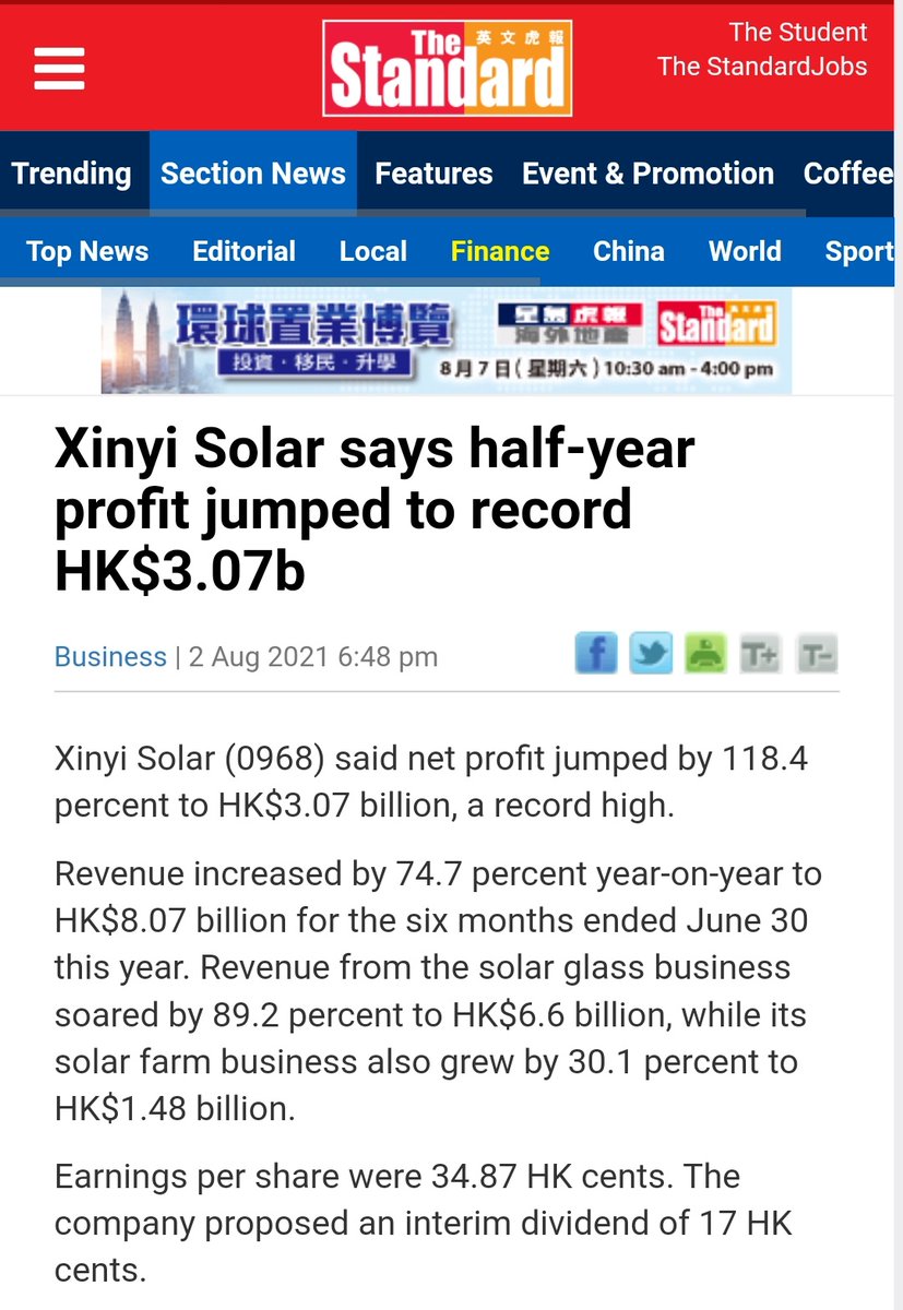 itsTarH's tweet photo. Renewable 'commodity' companies continue to post 100% jump on net profits ☀️
#XinyiSolar #BorosilRenewables https://t.co/LLITij2isr