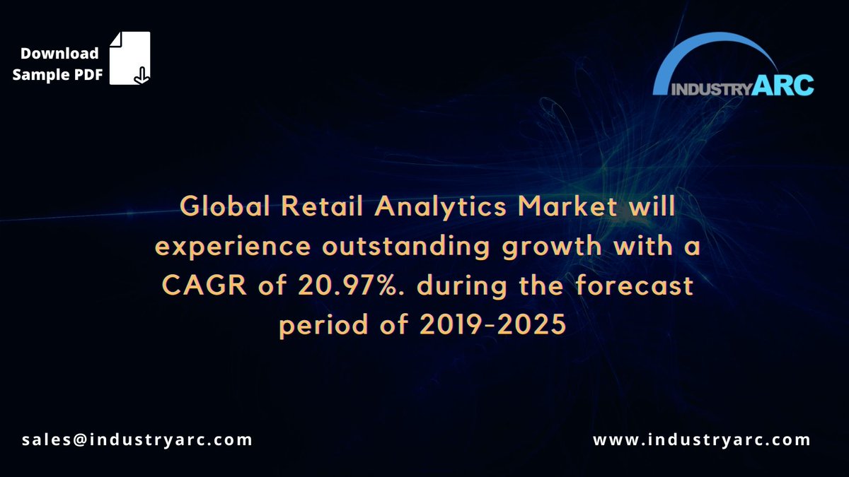 IndustryARC's tweet photo. Global #RetailAnalytics Market will experience outstanding growth with a CAGR of 20.97%. during the forecast period of 2019-2025. https://t.co/8tUn5j38wj
Keyplayers: #Diaspark #HappiestMinds #IBM #Microsoft #Oracle #QBurst #RetailNext #SAP #Trax #ZebraTechnologies
#IndustryARC https://t.co/qEWX1O3Wb5