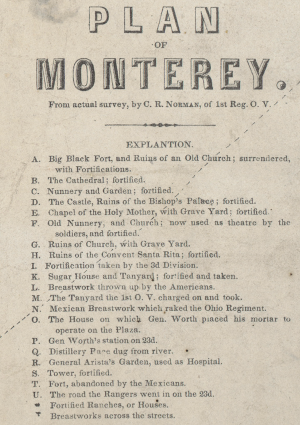 Plano de la Batalla de Monterrey 

👇🗺️
library.uta.edu/usmexicowar/co…