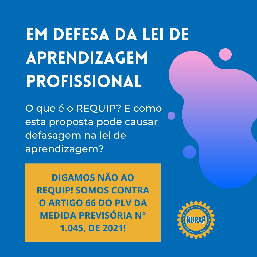 Brito_renata1's tweet photo. #EmDefesaDaAprendizagem
O Congresso Nacional votará a Medida Provisória o trecho da MP que vai do artigo 43 ao artigo 80 prevê a criação do REQUIP que na prática será uma espécie de emprego precário para jovens em situação de vulnerabilidade. https://t.co/1gOC6jqh5U