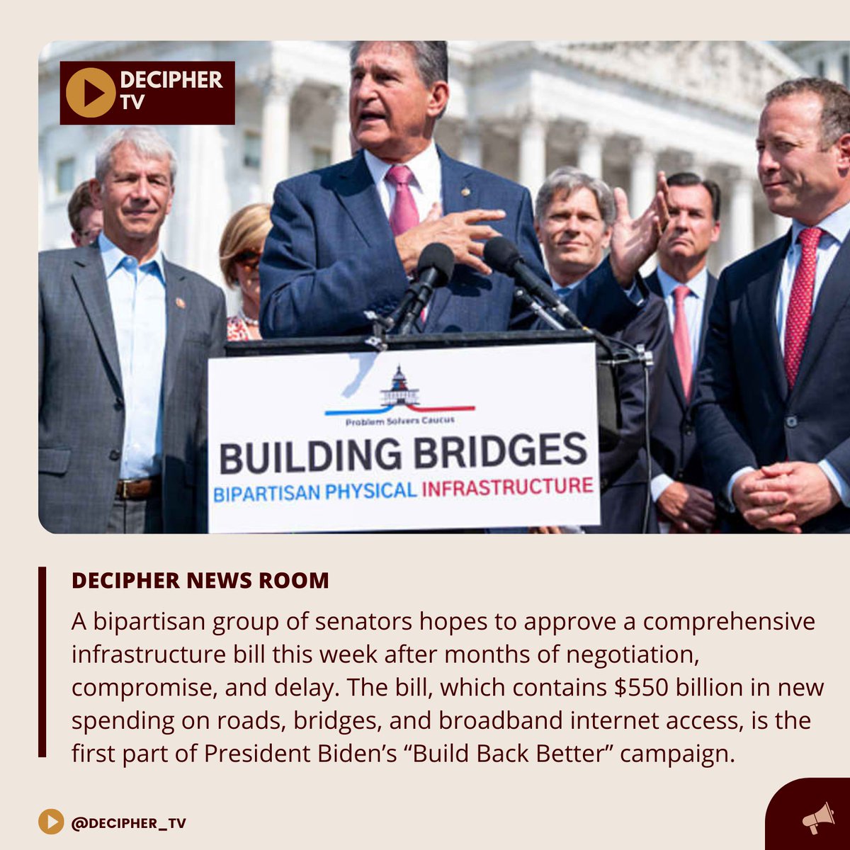 decipher_tv1's tweet photo. The Senate is expected to vote on several amendments to the bill. However, significant changes to the bill are unlikely. The threshold for those votes is expected to be 60 instead of the more typical 50. .

#DecipherNewsRoomv#DecipherTV https://t.co/nBNNvDRJBD