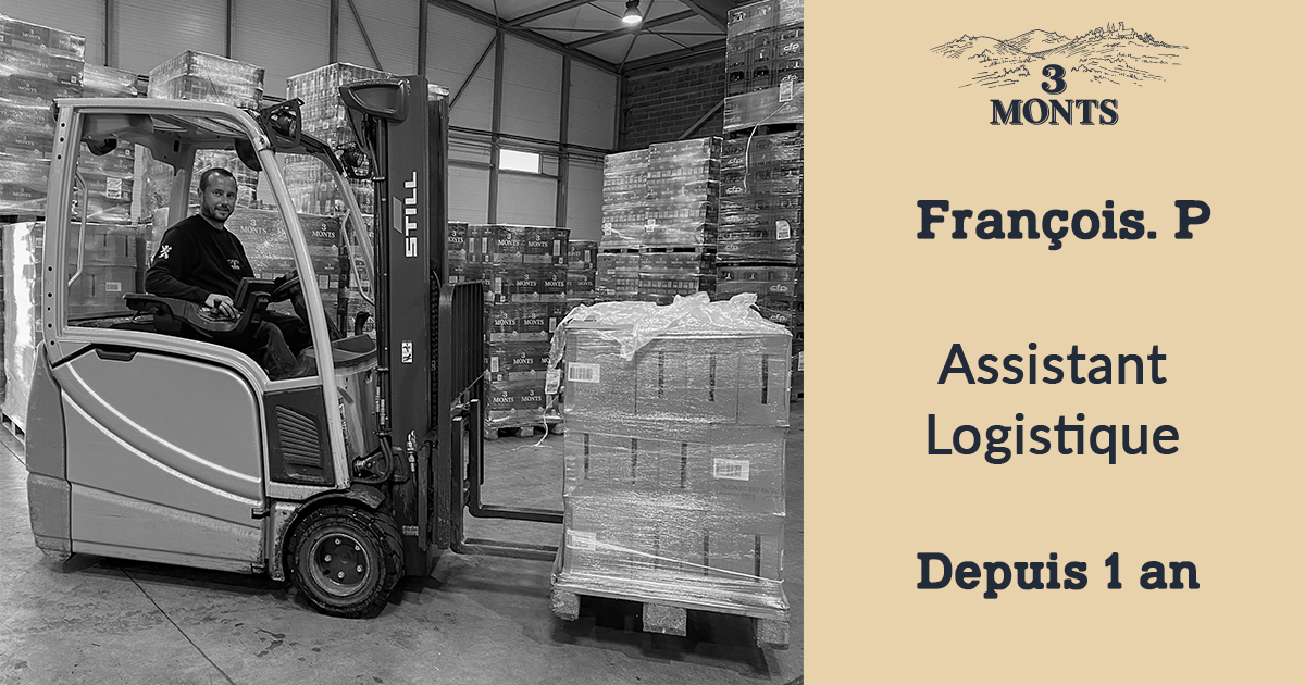 biere3monts's tweet photo. 👫 DES BIÈRES ET DES HOMMES 👫
Au tour de François, Assistant Logistique à la #Brasserie #3MONTS.
⚡️ Profession > Assistant Logistique
⚡️ Ancienneté > 1 an
⚡️ La brasserie en 1 mot > Partage
⚡️ Sa bière favorite > 3 MONTS Triple Grande Réserve https://t.co/FtnR0ztSqK