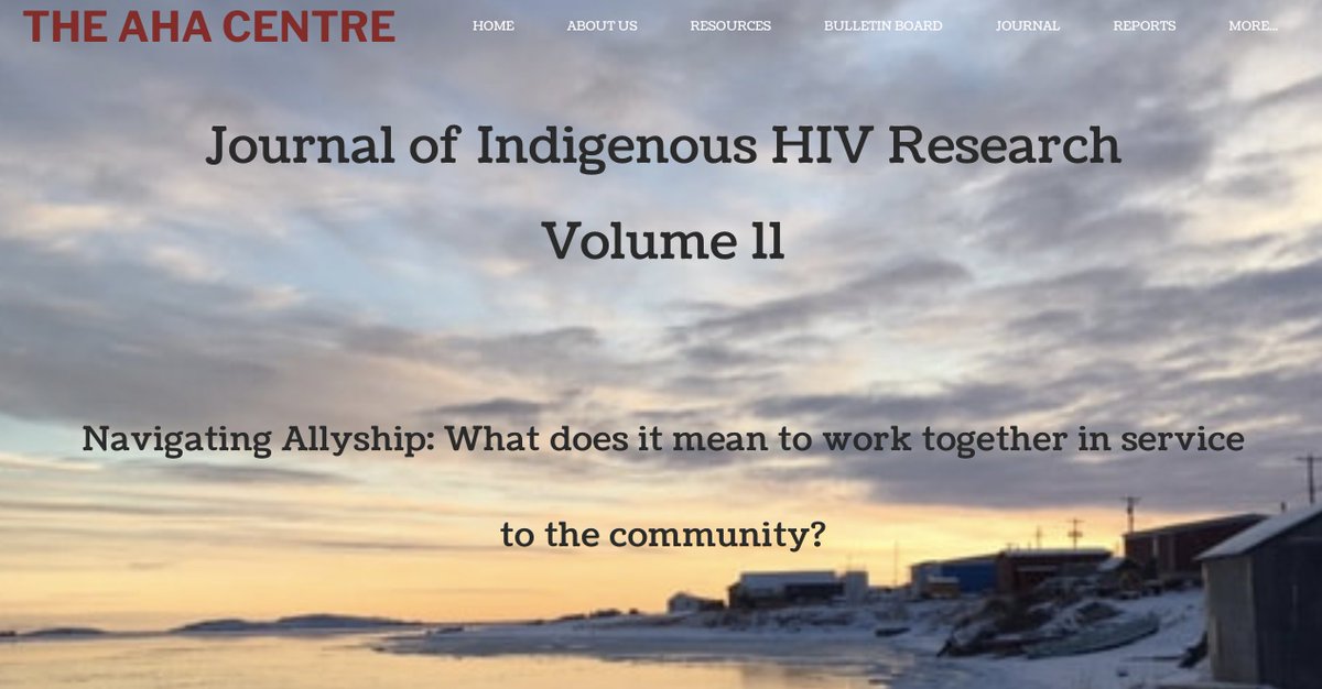 Volume 11 of the Journal of Indigenous HIV Research is now available on our website!
ahacentre.ca/volume-11.html
This is an AHA Centre/REACH/PAN collaboration success story and we are so happy to share the largest volume in the history of the journal.