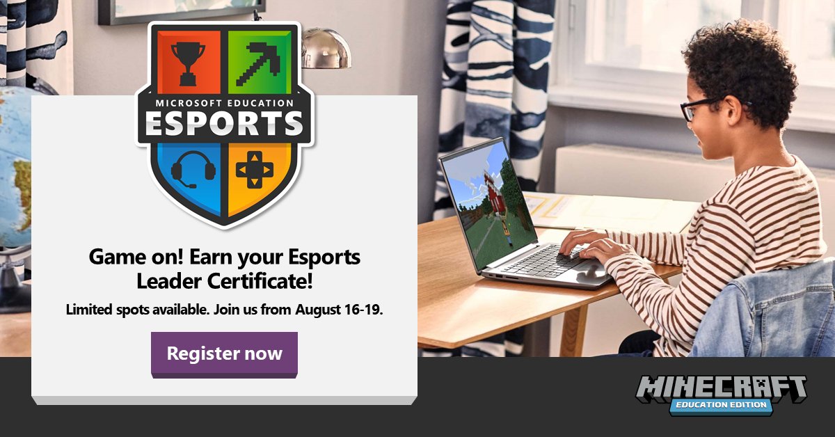 Minecraft Education tweet media