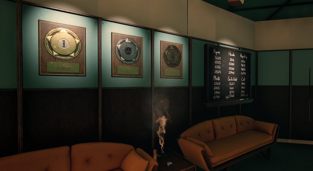 1stClassTrouble's tweet photo. We are about ready with the tournament plaques in the Casino. https://t.co/P59brX5Lcp