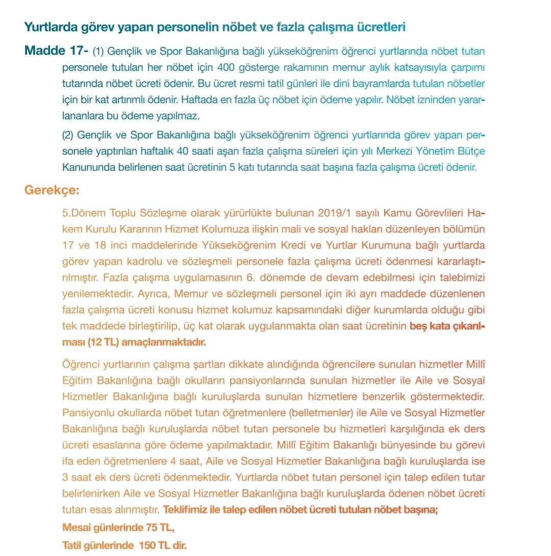 KadroPersonel's tweet photo. Yetkili sendikanın KYK yurtlarında nöbet tutan memurlara ilişkin talebi tam bir fiyaskodur
Olması gereken talep 
Hafta içi 75 TL+nöbet izni
Hafta sonu 150 TL +nöbet izni olmalıdır aksi durumda ki hiçbir talep bizim değildir
#MemurunTeklifi https://t.co/74VO5XW5LB