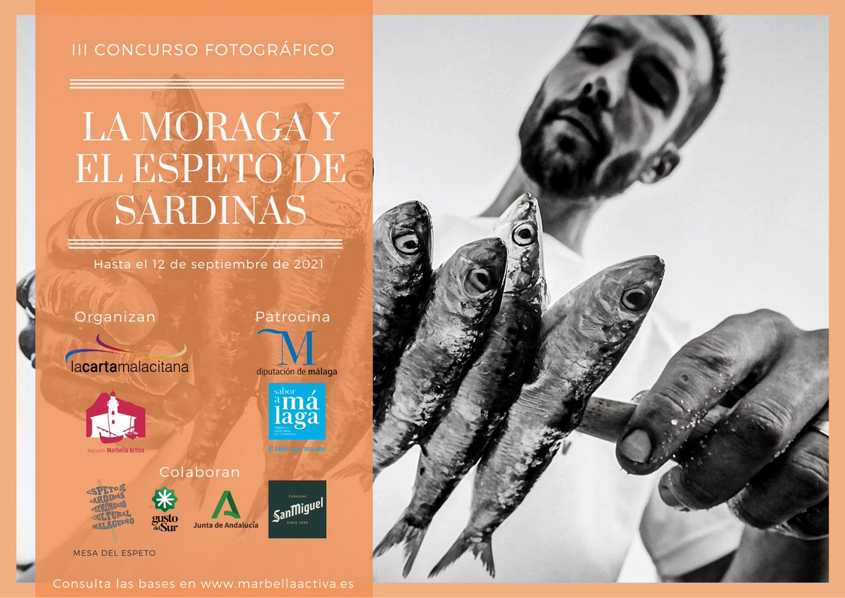 👉🏻📷  Si te gustan los espetos y la fotografía no dejes de participar en la tercera edición del Concurso fotográfico 'La moraga y el espeto de sardinas'. 

🎖️ Hasta 1.400 euros en premios. 

📑 Las bases de participación en la web de Marbella Activa 👇🏻
marbellaactiva.es/iii-concurso-d…