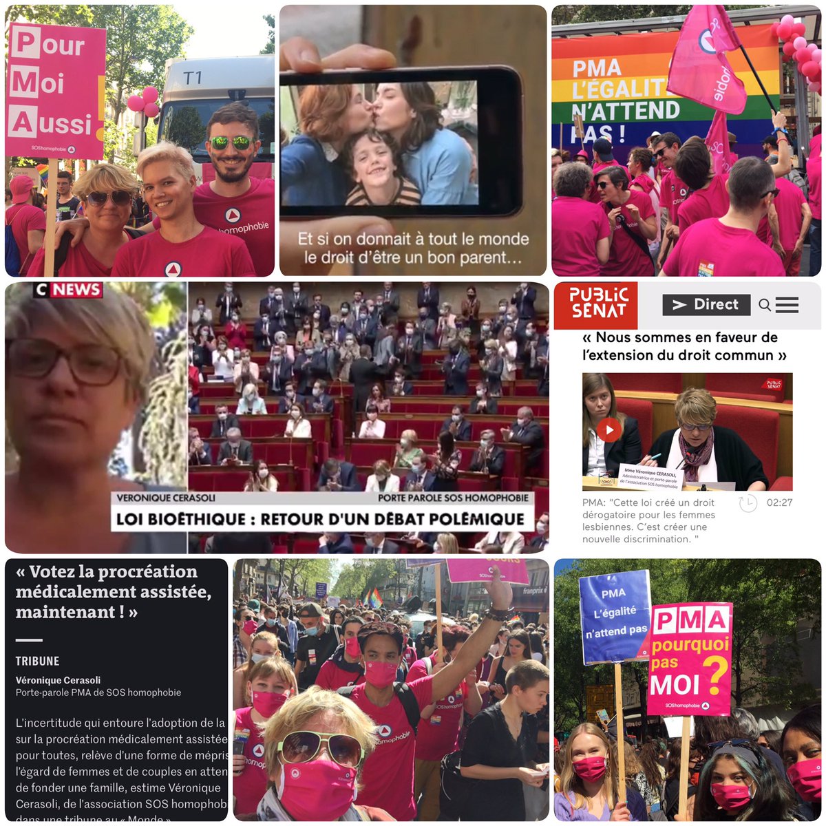 VeronikCerasoli's tweet photo. Ce combat si long pour l’égalité, pas terminé, rarement serein mais on tient parce qu’on est plein #PMA🏳️‍🌈
🙏💭 militant•es @SOShomophobie
🙌🏽 assos &amp; parlementaires allié•es

💞@JeremFaledam @godet_veronique @joeldeumier @AliceFergon @florabolter

D’autres aussi. Elles savent 💜 https://t.co/pJ3HKtzimU