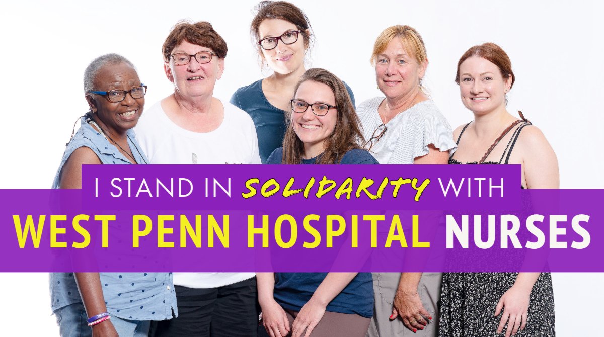 RepBenham's tweet photo. I stand in solidarity with the nurses of West Penn who have been working to reach their first union contract that will help bolster nursing care for our community. It’s time for @AHNtoday leadership to listen to & invest in nurses! #Heroes #SEIU #PaNurses
#Nursing https://t.co/AEMqcLPtHy