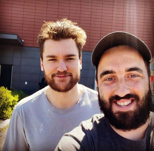 MOBeaudoin1's tweet photo. Pour ceux qui doutaient de l'info (les éternels sceptiques!)... photo prise aujourd'hui devant le Complexe Bell, M'sieur Drouin et Francis Paquet, propriétaire de FC Authentic (https://t.co/bMQ8troIqc)! #CH #Habs #Canadiens https://t.co/5LFDs8FT9J