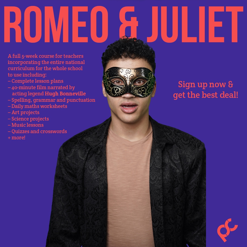 We're back with our brand new Romeo &amp; Juliet resources for primary school teachers. Everything you need to keep your kids engaged and inspired. Get them now: primaryshakespearecompany.org/signup
