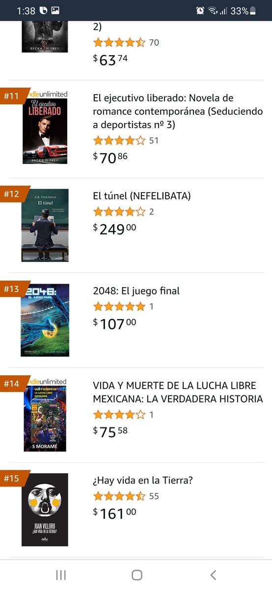 2048JuegoFinal's tweet photo. 😮 El fin de semana en "Los más vendidos" de Amazon, la novela 2048: El juego final estuvo en el lugar #13 dentro del departamento "Deporte ficción". Nada mal para su tercer semana...nada mal 😮 https://t.co/1uGkI7KdXV
