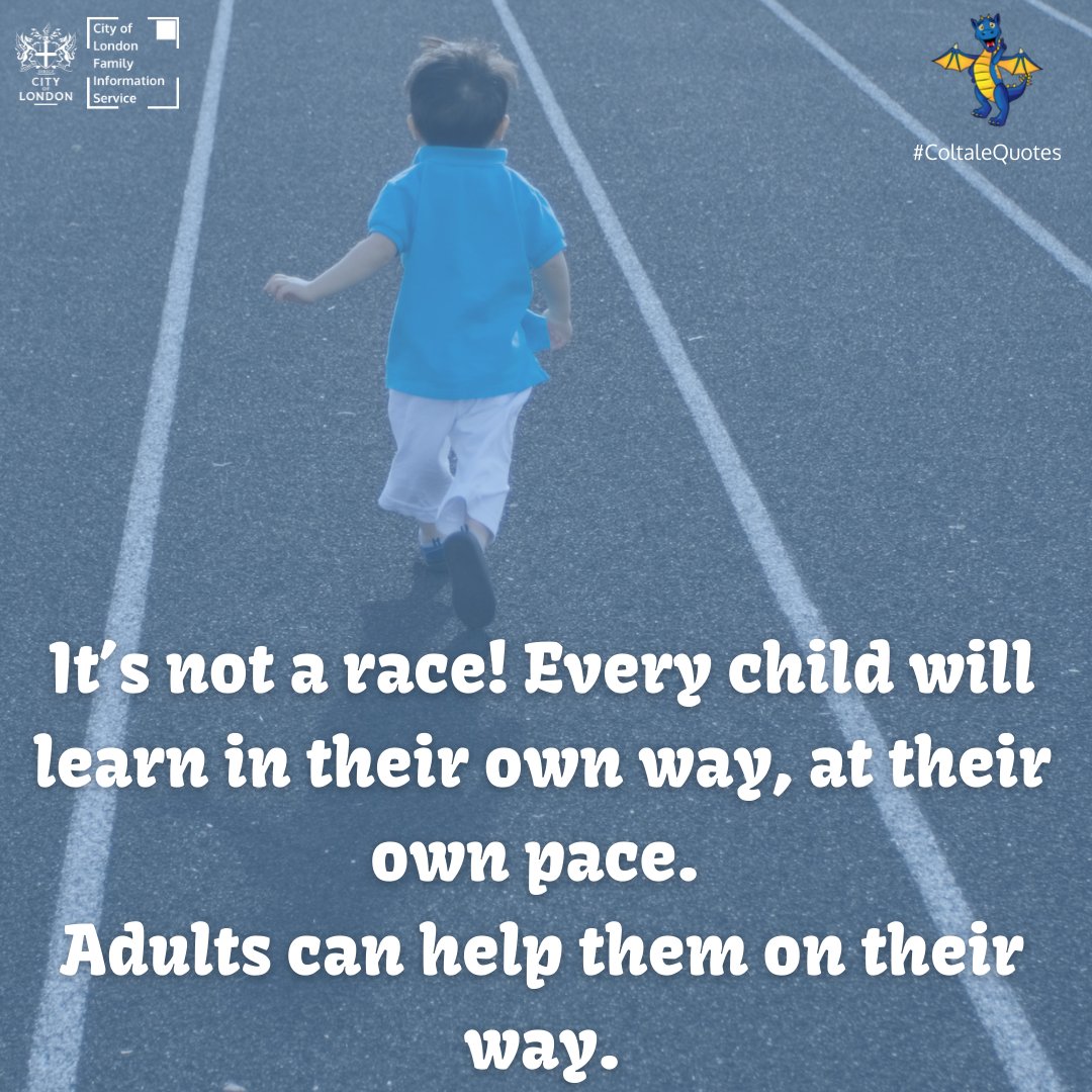 SqMileFamilies's tweet photo. #ColtaleQuotes | In the City of London, we know that all children are unique. We are here to support parents, carers, nurseries and pre-schools with the early years’ curriculum to ensure every child has the best start.
#ColtalesTopTips
#EYmatters
#EYtalking https://t.co/94N2EYrv1i