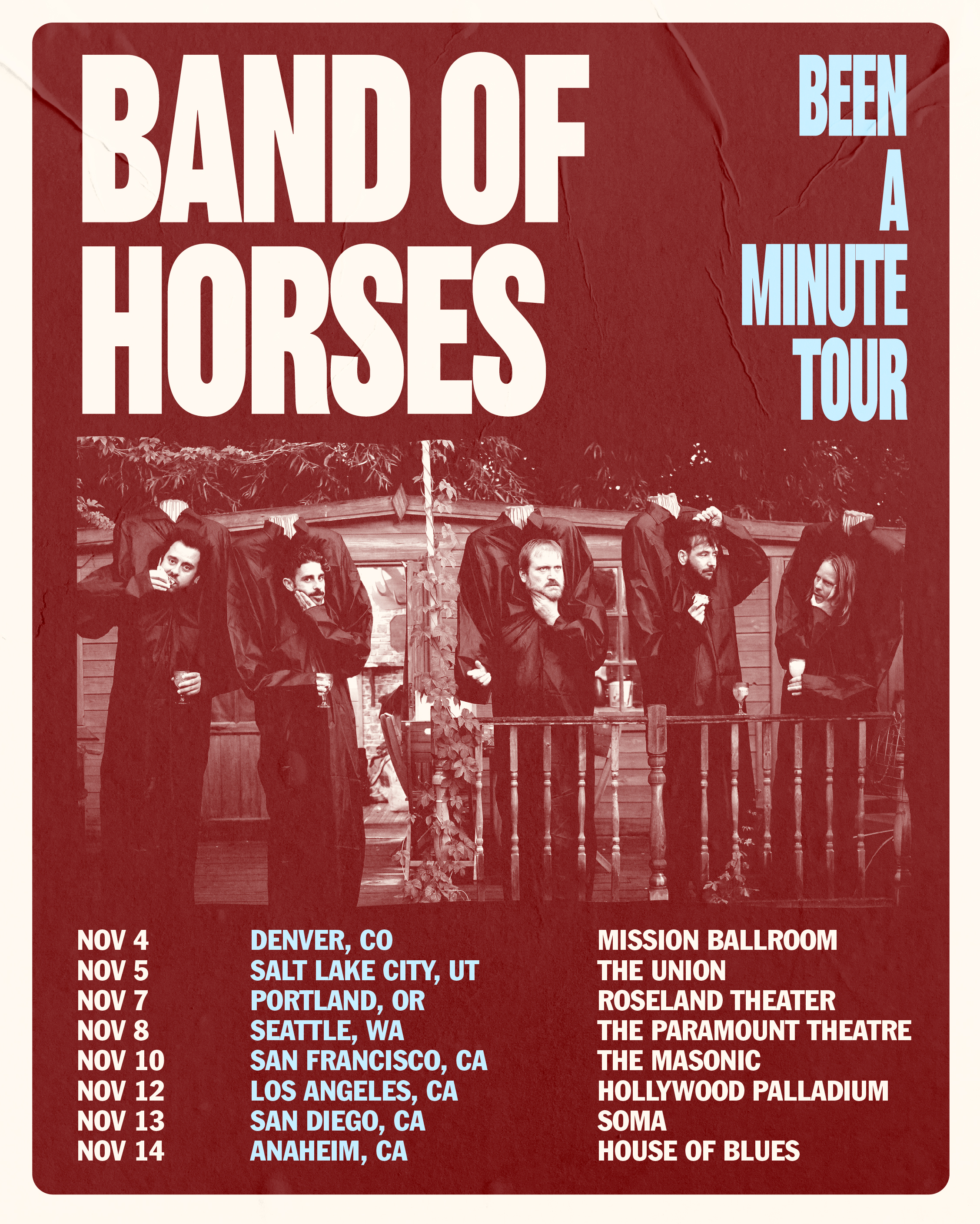 Band Of Horses On Twitter Hey It S Been A Minute West Coast Lets Go On Sale Friday At 10am Local Tickets Gt Https T Co 26myaumkuu Https T Co Vrbn9lvdhv Twitter