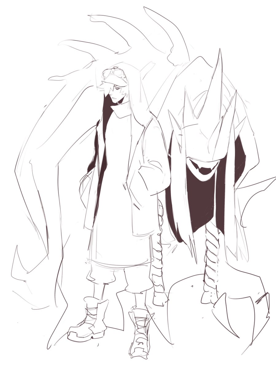 Im just doing character designs and doodles lately I will finish something big soon I promise 