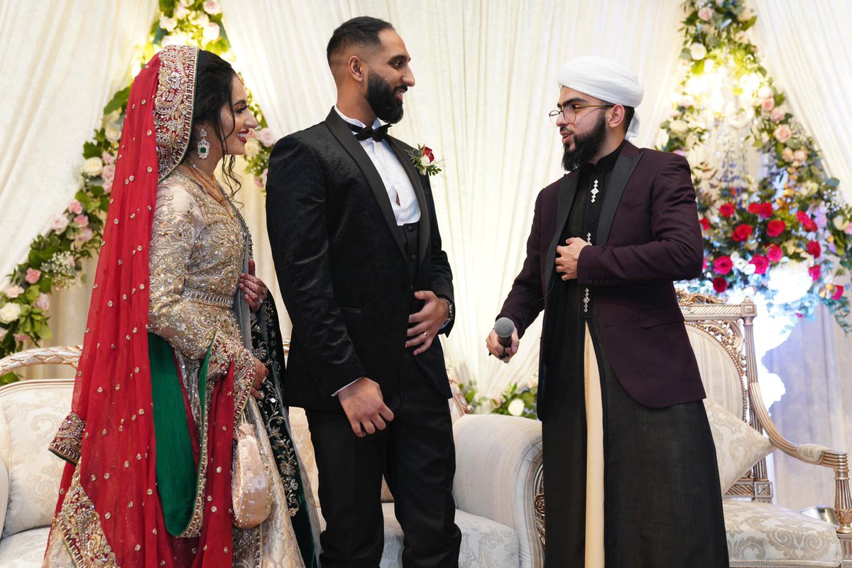 Our qualified Imams are not only here to conduct a beautiful Nikah for you on the day of your wedding, they are there for you in the build-up to the big day to guide you through the process and answer any questions you may have! 💍 <a href="/HussainAnwarr/">Dr Hussain Anwar</a>