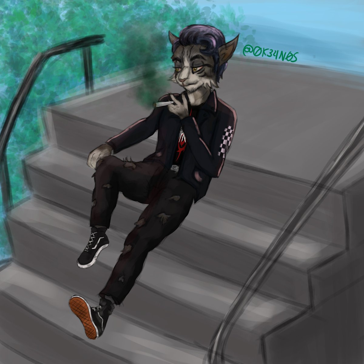0K34N0S's tweet photo. I did this to myself
An attemp of join a little bit of the furry community
I tried to show my personality on this
#cat #fursonacharacter #furrycharacter #furryartist
#fursonaartwork https://t.co/RDBwsikWEf