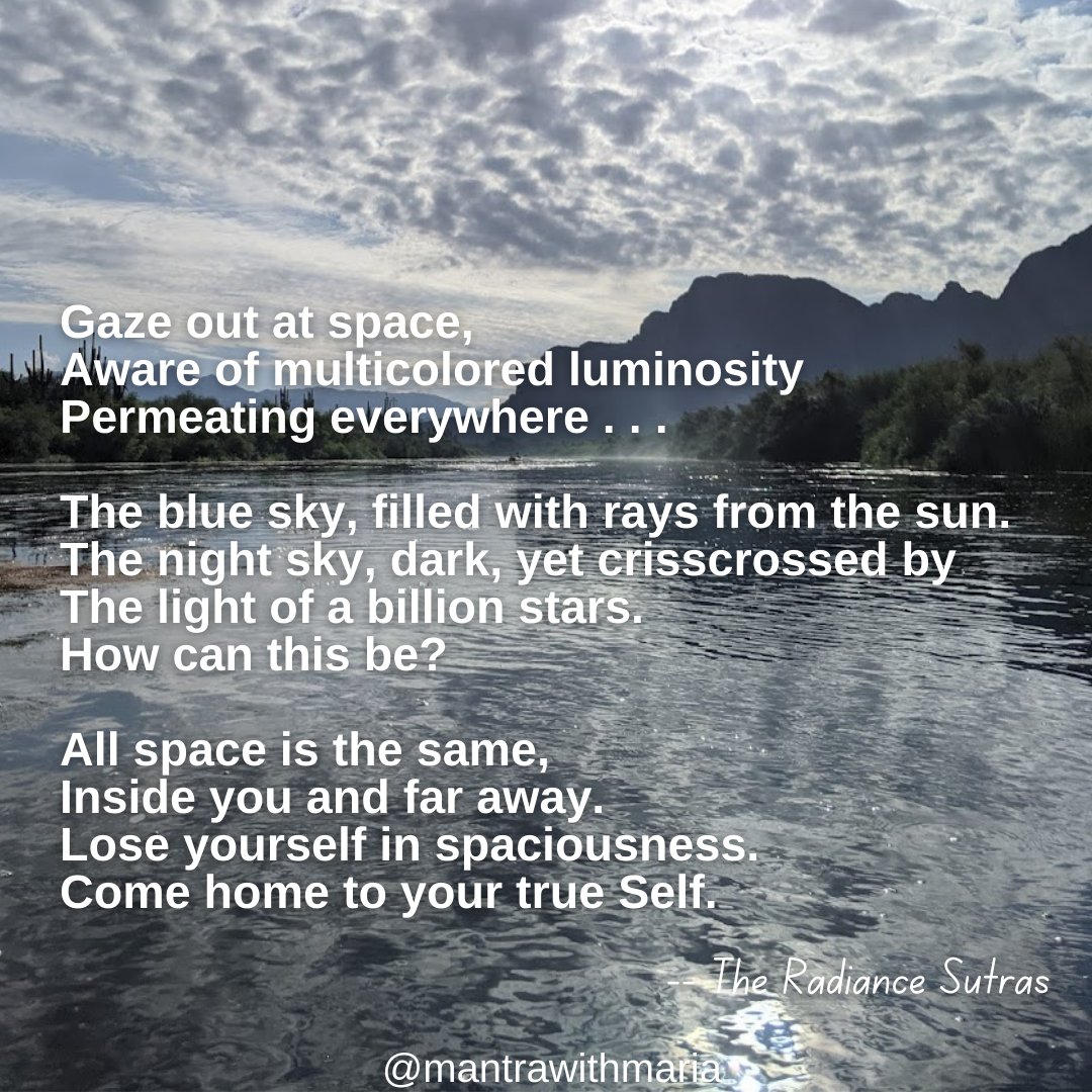 MantraWithMaria's tweet photo. Such beautiful poetry and instruction from @lorinroche and @the.radiance.sutras – thank you! 
#poetryismeditation
#radiancesutras

#mantrawithmaria #spiritualwellbeing #meditateanywhere #yogaquotesoftheday #pauseandreflect #beautyinnature #practicedaily #spiritualjourney https://t.co/q8qeVazs1H