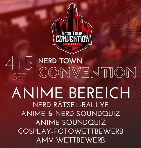 Im Zuge der #NerdTownConvention gibt es den
AMV Contest 2021, bei dem jeder mitmachen kann.

Ihr könnt eure Videos bis zum 22. August einsenden, also macht euch schnell an die Arbeit!

Weitere Infos: nerdtown-esport.at/amv-contest-20…

#NTC #AMV #amvcontest #anime