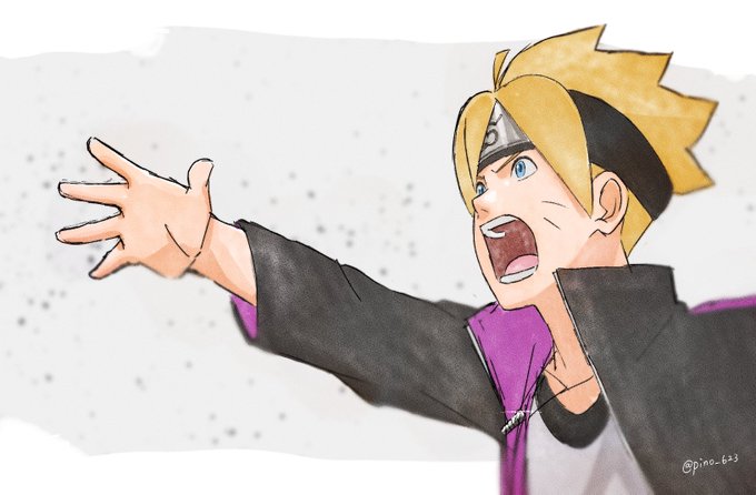 うずまきボルトのタグが付いたイラスト