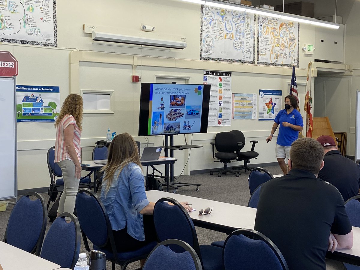 VUSDSTEM's tweet photo. Welcome new to @VistaBlueprint secondary teachers! We love that all types of teachers joined @TeachInChucks &amp; @sanchez923 to learn about the architecture of #NGSS and Vista’s #CANGSS journey. https://t.co/asfWaF4aY7