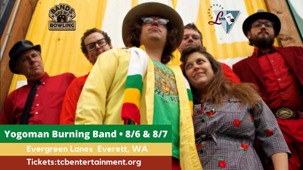 TcbEntgroup's tweet photo. 🎳 4 DAYS 🎳  

Get those tickets to see @YogomanBurningBand at #Bands, #Brews, and #Bowling at Evergreen Lanes in #Everett!
 🎟 https://t.co/97SaJgsYAQ

#livemusic #celebrationdanceband #washington #JamaicaNewOrleansDanceRiddims https://t.co/68iOgCKwe7
