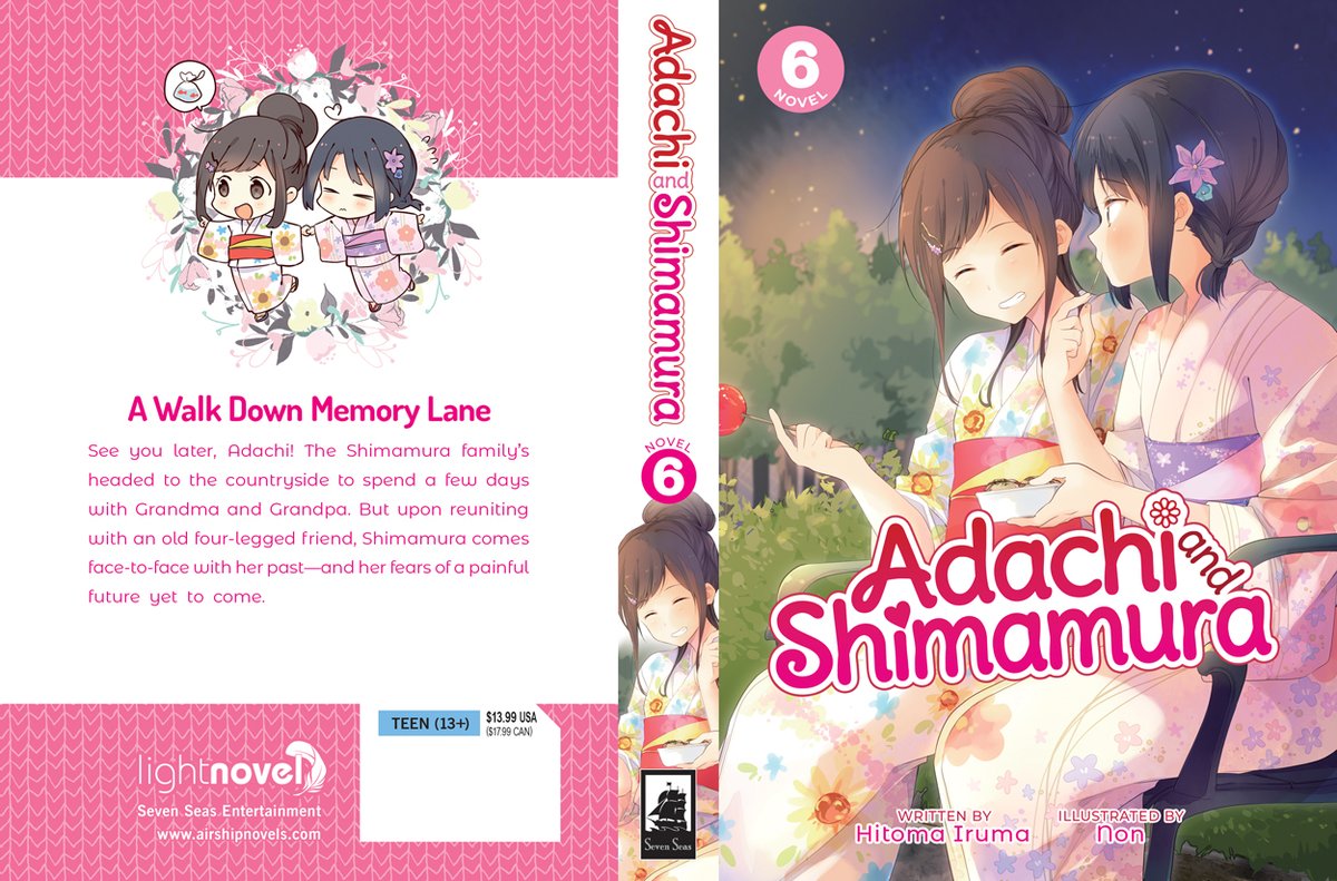 Seven Seas Entertainment on X: ADACHI AND SHIMAMURA (LIGHT NOVEL) Vol. 6, Hitoma Iruma and Non, #yuri slice-of-life, romance, anime, $13.99